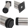 4PCS 5-25cm Furniture Adjustable Sofa Bed Leg Stainless Steel Table Bed Sofa Cabinet Feet Foot Legs Metal Replacement Foot. 