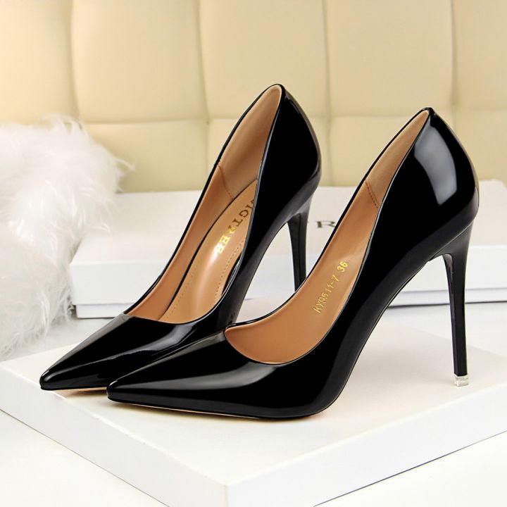 Women%20Patent%20Leather%20Pumps%207.5cm%2010.5cm%20High%20Heels%20Lady%20Stiletto%20Low%20Heels%20Wedding%20Bridal%20Mteallic%20Silver%20Gold%20Sparkly%20Shoes%20-%20Image%208