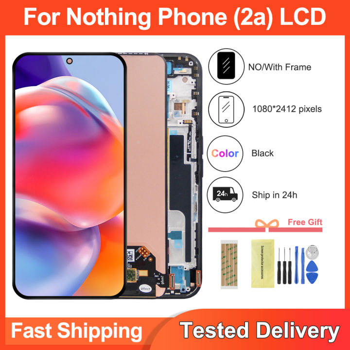 6.7'' LCD A142 Touch Screen Digitizer Assembly Replacement for Nothing Phone 2A Compatible with 6.7'' Display