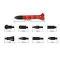 DIY Auto Paintless Dent Repair Kit Dent Hammer Metal Tap Down Pen 9 Heads Tips Dent Removal Tools for Car Hail Damage Repair. 