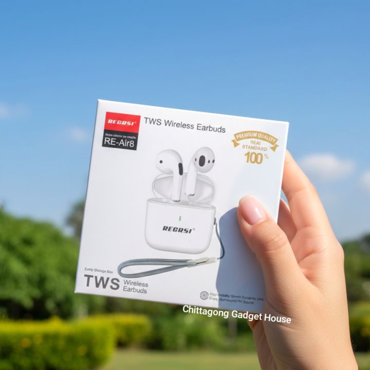 RECRSI RE-Air8 Bluetooth 5.4 Wireless Earbuds
