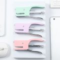 Solid Color Metal Handheld Stapler School Office Home Convenient Stapling Tool Helpful Portable Paper Binding Equipment Prop. 