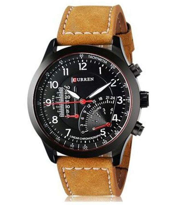 CURREN FASHION LEATHER STRAP Daraz.lk