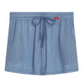 Solid-coloured Men's Mesh Thin Section Loose Fashion Pockets Elastic Large Size Sleep Bottom Boxer Shorts Homewear. 