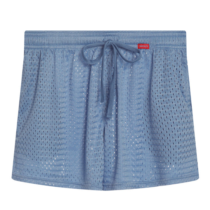 Solid-coloured%20Men's%20Mesh%20Thin%20Section%20Loose%20Fashion%20Pockets%20Elastic%20Large%20Size%20Sleep%20Bottom%20Boxer%20Shorts%20Homewear%20-%20Image%207