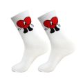 Street Bad Bunny Adult Knitting Socks Anime Cosplay Red Heart Cotton Cartoon Personality Socks Trend Stockings Gift.