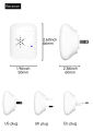 No Battery Waterproof Door Bell RF433 Home Calling Device Long-distance High Volume Self Generating Kinetic Wireless Doorbell.