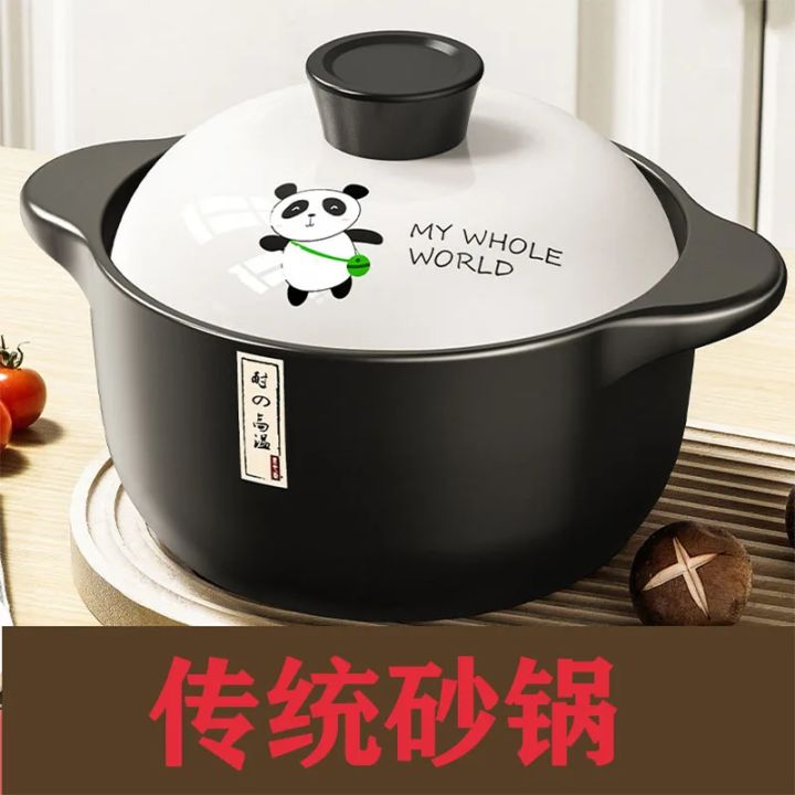 Stew Pot Casserole Ceramic Saucepan High Temperature Resistant Cooking