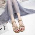 Latest girls bowknot shoes new design fashion summer shoes women sandals.