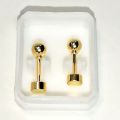 3Pairs Flat Screw Back Ball Stud Earrings for Women, Tiny Ball Earrings with Confortable Flatback for Cartilage Helix Tragus Lobe Piercing. 