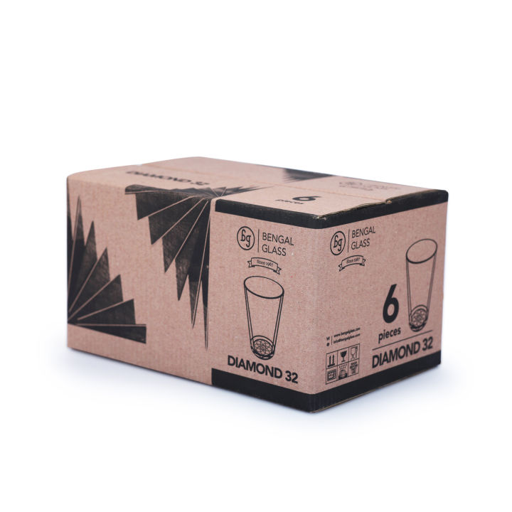 Bengal%20Glass%20%7C%20Diamond%20Glass%20Tumbler%20%7C%206%20Piece%20Set%20%7C%20Elegant%20Crystal%20Clear%20245%20ml%20Glasses%20-%20Image%208