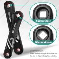 BUCKLOS Bike Crank Arms Aluminum Alloy Bicycle Spinning Cranks 152mm 170mm 175mm Bicycle Repairing Cranks Arms MTB Bike Part. 