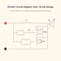 1-5Pcs 3 Way Audio Speaker 150W Crossover Circuit Treble Midrange Bass Module Audio Speaker Frequency Divider Home Loudspeaker.