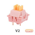 Mechanical Keyboard V2 Switch Lubed Honey Peach V3 Switches Mechanical Keyboard Linear Tactile 5Pin Paragraph Axis Hot Swap DIY. 