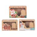 3pcs Christmas Kraft Paper Candy Boxes Santa Snowman Cookie Gift Box Pack Box New Year Party Favor Xmas Noel Navidad 2024. 
