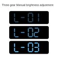 Large Digital Wall Clock Temperature and Humidity Week Display Brightness Adjustable Electronic LED Table Alarm Clock 12/24H. 