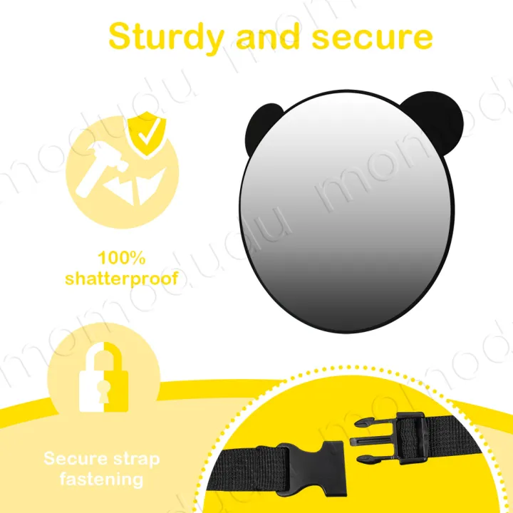 1%20PC%20Round%20Shape%20Shatterproof%20Baby%20Car%20Mirror%20Safety%20%20For%20Rear%20Facing%20Infant%20With%20Wide%20Larger%20Crystal%20Clear%20View%20-%20Image%203