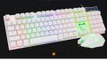 SHIPADOO Master D280 RGB Gaming Keyboard Mouse Set Semi Mechanical Keyboard With LED Backlighting For gemar PcTyping Laptop USE PUbg Free Fire Keyboard Mouse 1600 DpI Black White PAK FF. 