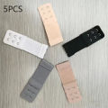 5PC Bra Extenders Strap 2 Rows Women Ajustable Intimates Lengthened Bra Hook Buckle Bra Extension. 