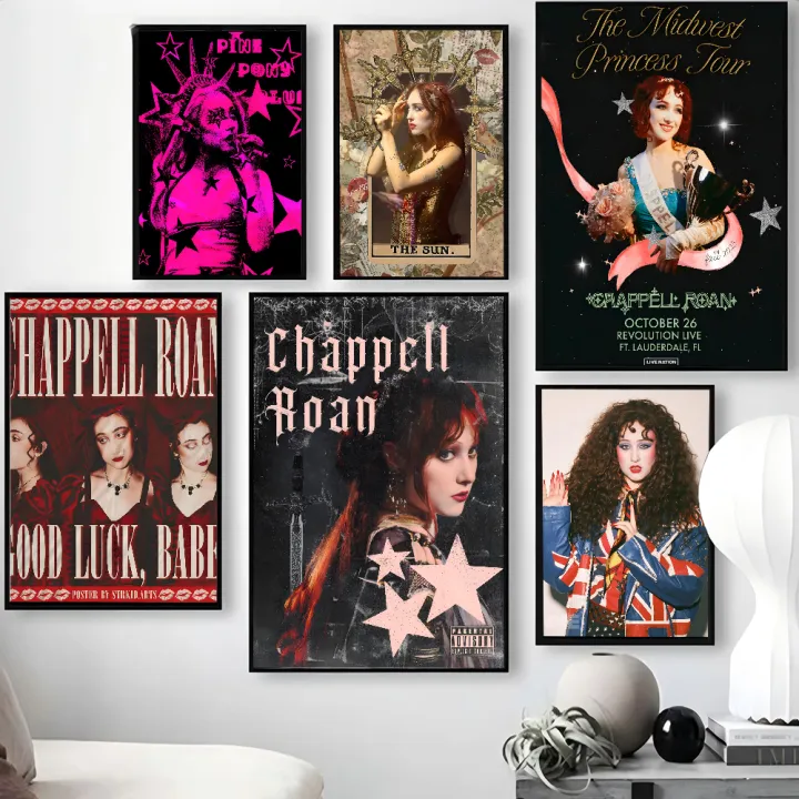 1PC%20American%20Singer%20Chappell%20Roan%20Poster%20Poster%20Paper%20Print%20Home%20Living%20Room%20Bedroom%20Entrance%20Bar%20Cafe%20Art%20Painting%20Decoration%20-%20Image%203