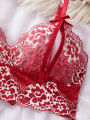 Lace Contrast Color Lingerie Bra And Panties Sets Underwear Set Women Suits. 