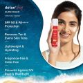 Aqualogica Detan+ Dewy Sunscreen  SPF 50+ With Cherry Tomato and Hyaluronic Acid 50gm. 