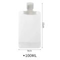 Travel Essentials Lotion Cosmetics Shampoo Shower Gel Portable Bags Makeup Fluid Bags-3 Pcs Set. 