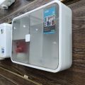 Wall Cabinet rack for Bathroom, Kitchen. Wall mounted cabinet. Transparent Double Door Cabinet. Luxury Design Cabinet, Beautiful Design Cabinet, Kitchen Storage Cabinet, Bathroom Cabinet. Best used to store bathroom and kitchen items.Wall hanging Cabinet.. 