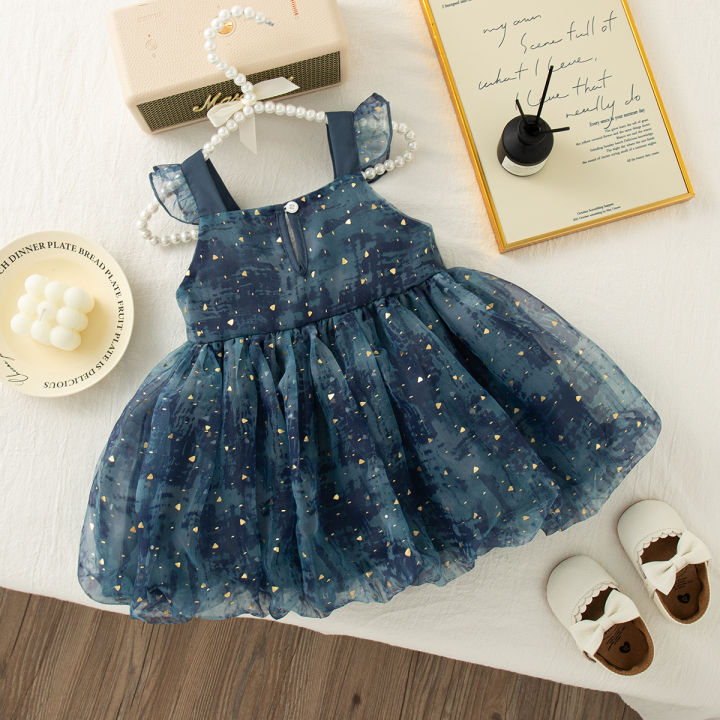 Summer%20Baby%20Girl%20Dress%20Bow%20Sequined%20Sleeves%20Princess%20Tulle%20Dress%20for%20Kids%20Girl%20Dance%20Party%20Gown%20Summer%20Clothes%20-%20Image%202