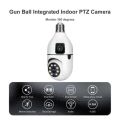 V380 Pro Dual Lens Dual Screen E27 Bulb Camera Two Ways Audio Color Night Vision Smart Home Security Wireless WIFI Indoor Camera. 