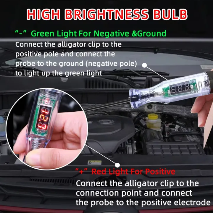 6V%2012V%2024V%20Auto%20Truck%20Voltage%20Circuit%20Tester%20DC%20Digital%20Display%20Long%20Probe%20Pen%20Light%20Bulb%20Automobile%20Diagnostic%20Tool%20Auto%20Repair%20-%20Image%205