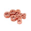 10pcs T2 Copper Hex Nuts Conductive Locking Nuts for Electrical Grounding M3 M4 M5 M6 M8 M10 M12 M16. 