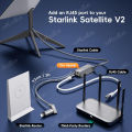 Ethernet Adapter for Starlink Standard Actuated Gen 2 Wired External Network RJ45 Gigabit Ethernet Adapter for Starlink V2 .