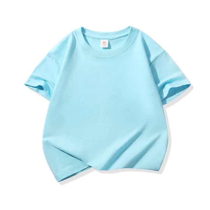 100%25%20Cotton%20180gsm%20Fabric%20Children%20Boy%20Girl%20T%20shirt%202025%20New%20Summer%20Women%20Short%20Sleeve%20T-Shirt%20Cute%20Style%20White%20Solid%20Color%20Tops%20-%20Image%207