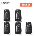 5PCS/Lot KEYDIY B13 Car Remote Key KD B13-2/B13-2+1 Universal Car Key for Toyota Style KD900 B Series KD-X2/KD-MAX/KD MINI Key.