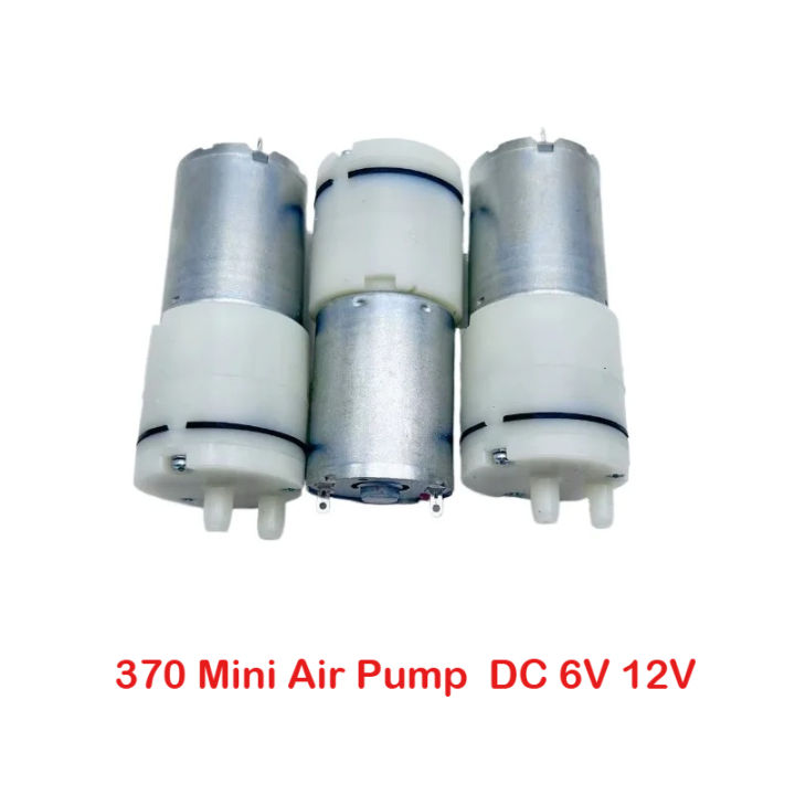 SFCHEN 370 Mini Air Pump – DC 6V 12V Vacuum Pump, Electric Micro Vacuum Booster Motor For Small Projects, Air Pressure Transfer, DIY Pneumatic Systems