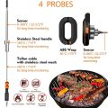 Bluetooth Thermometer Digital Sensor For High 500 Degrees Oven Grill Barbecue Meat Meat BBQ Cooking Kitchen Accessories Tools.