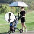 Universal Golf Cart Umbrella Holder Adjustable Golf Trolley Umbrella Stand Clip Buggy Baby Pram Wheelchair Umbrella Bracket. 