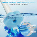 Disposable Toilet Brush Set, Sponge Head with Preloaded Cleaner, Wall Mounted No Drill Holder, Bathroom Hygiene Cleaning Kit.