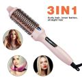 Hot Sale Portable Ionic Straightening Hair Curler Round Brush Hair Styling Tool Electric Infrared Heated Comb Hair Styling Brush. 