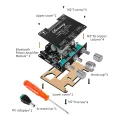 YS-E100L Stereo Audio Amplifier 2.1 Channel Bluetooth-Compatible 5.1 Wireless Audio Amplifier 50WX2 Subwoofer AMP APP Control. 