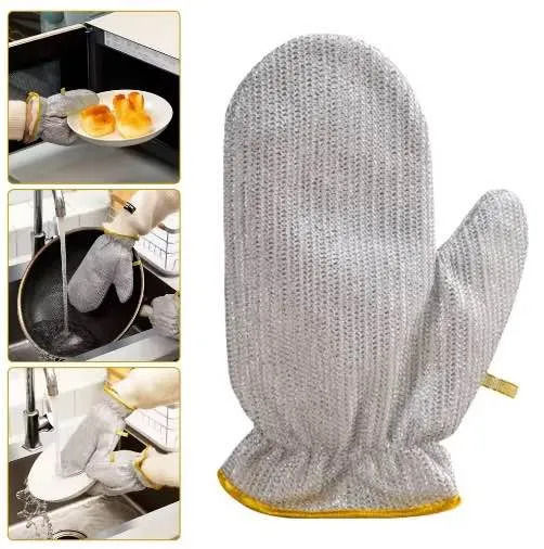 Waterproof Dishwashing Cleaning Gloves | One Size Fits All | 2-Piece Pack