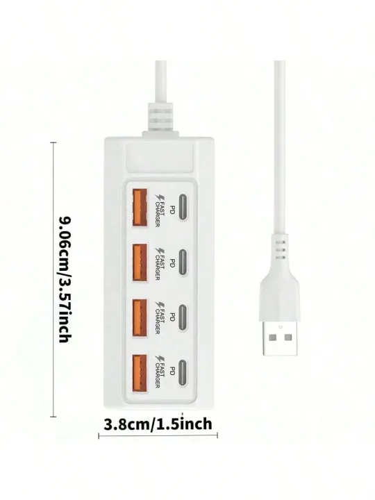 8-port%20USB%20adapter,%20equipped%20with%204%20USB%203.0%20ports%20and%204%20PD%20fast%20charging%20ports%20-%2025W%20power%20output%20-%20Image%205