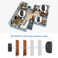KERUI M525 Outdoor Wireless Doorbell Waterproof Smart Home Door Bell Chime Kit LED Flash Security Alarm Welcome House Melodies.