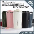 500-380ml Thermos Flask Coffee Mug Thickened Big Car Thermos Mug Travel Thermo Cup Thermosmug For Gifts Vacuum Flask Multi-color. 