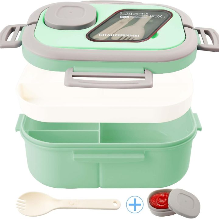 1PC%20Convenient%20Insulated%20Lunch%20Box,%20European%20Oval%20Sealed%20Fresh-keeping%20Lunch%20Box,%20Double-layer%20Household%20Adult%20Bento%20Box%20-%20Image%204