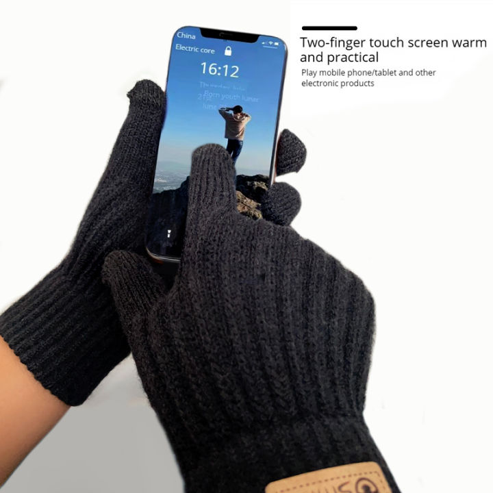 2025%20New%20Men's%20Warm%20Gloves%20Winter%20Touchscreen%20Plus%20Fleece%20Gloves%20Cold%20Warm%20Wool%20Knitted%20Gloves%20-%20Image%202