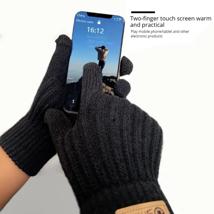 2025%20New%20Men's%20Warm%20Gloves%20Winter%20Touchscreen%20Plus%20Fleece%20Gloves%20Cold%20Warm%20Wool%20Knitted%20Gloves%20-%20Image%202
