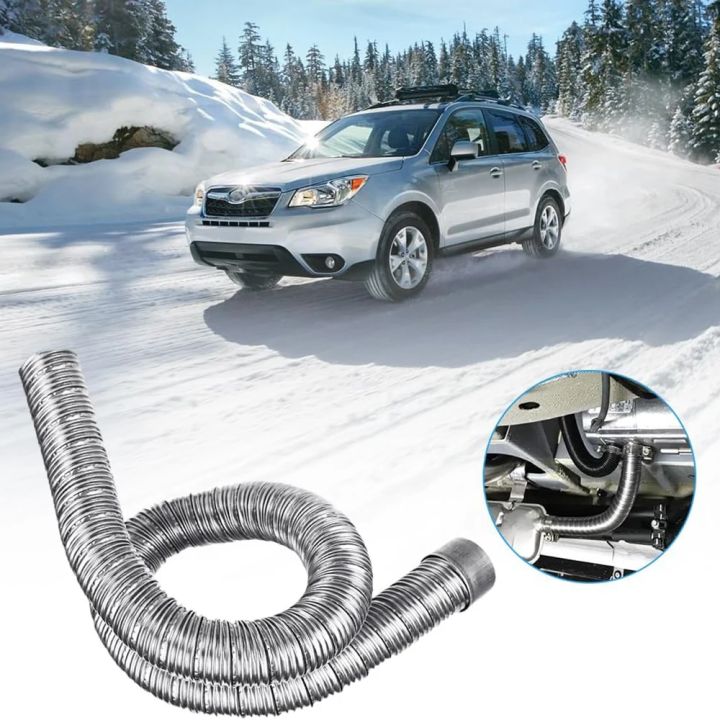Stainless Steel Exhaust Pipe 24.5mm Inner Diameter Exhaust Extension Tube for Air Diesel Parking Heater Fit to 24mm Thru Hull