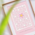 Flower Cutting Dies Flower Frame Carbon Steel Stencil Template Carbon Steel Die Cutting Template Metal Die Cuts. 